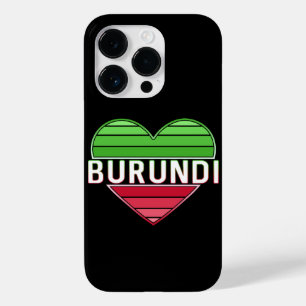 I Love Burundi, Burundian Heart Case-Mate iPhone 14 Pro Case