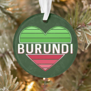 I Love Burundi, Burundian Heart Ornament