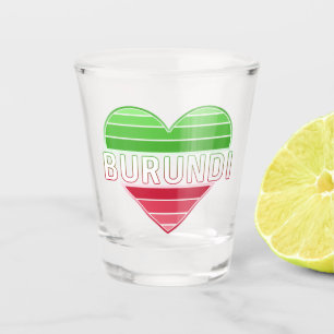 I Love Burundi, Burundian Heart Shot Glass