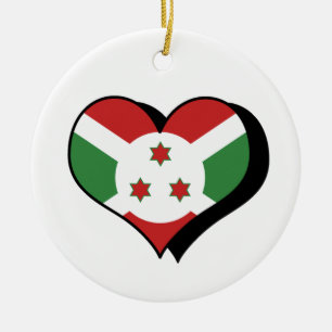 I Love Burundi Ornament