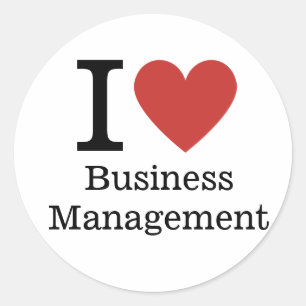 I ❤️ Love Business Management STICKER