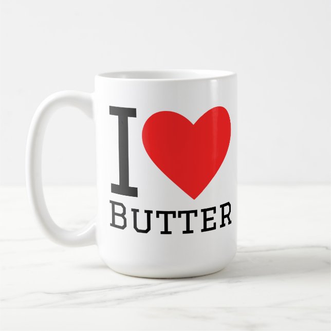 I love butter coffee mug (Left)