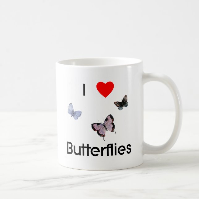 I love butterflies Mug (Right)
