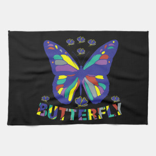 i-love-butterfly-typography-quotes-vintage tea towel