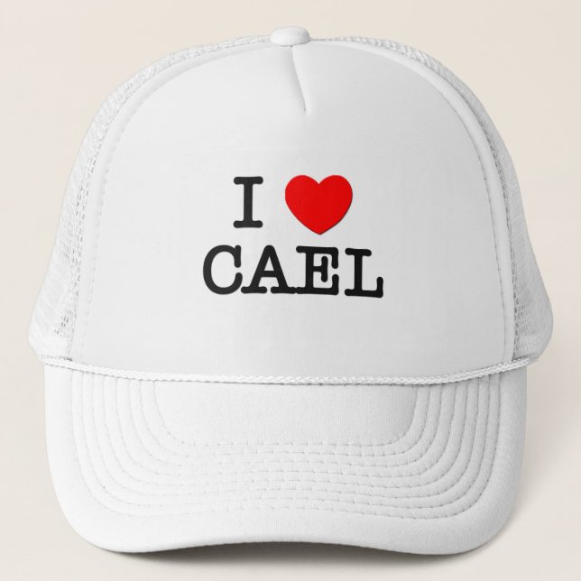I Love Cael Trucker Hat (Front)