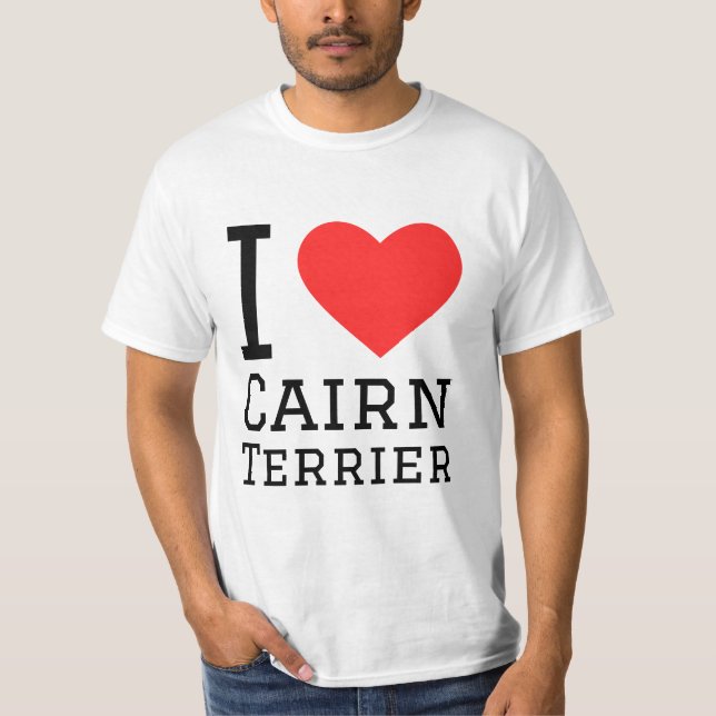 I love cairn terrier T-Shirt (Front)