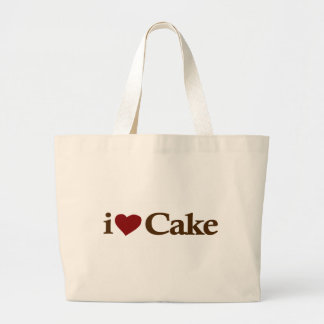 I Love Cake Large Tote Bag