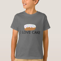 I Love Cake T-Shirt  Girls/Boys