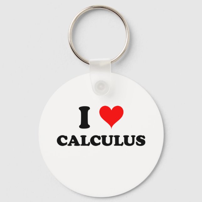 I Love Calculus Key Ring (Front)