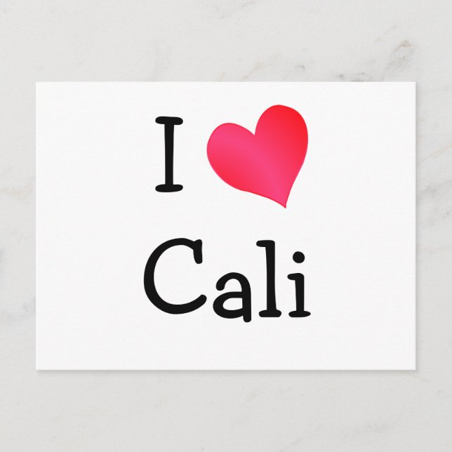 I Love Cali Postcard (Front)