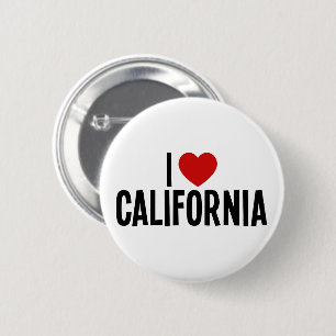 I Love California • I Heart California Round 6 Cm Round Badge