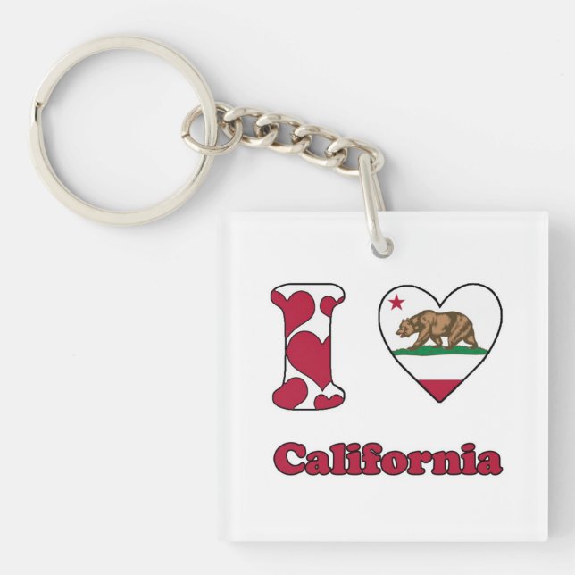 I love California Key Ring (Front)
