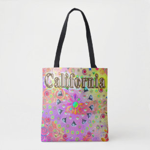 I LOVE California Lucky Golden Tote Bag