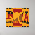 I love California - Pop art 3 Canvas Print<br><div class="desc">I love California - Pop art</div>