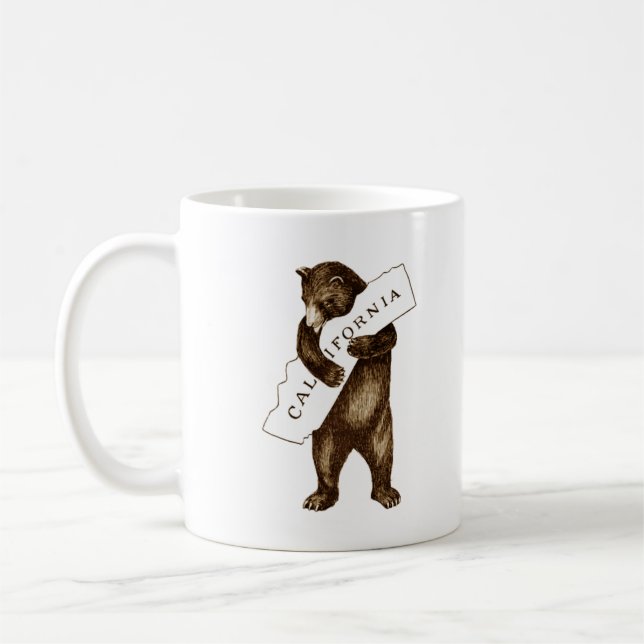 I love California State Bear Hug Coffee Mug (Left)