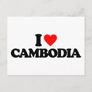 I LOVE CAMBODIA POSTCARD