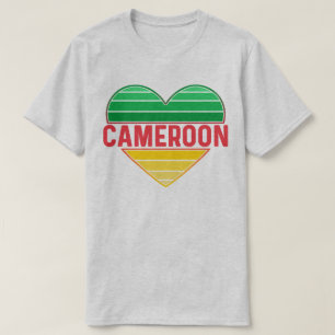 I Love Cameroon, Cameroonian Heart T-Shirt