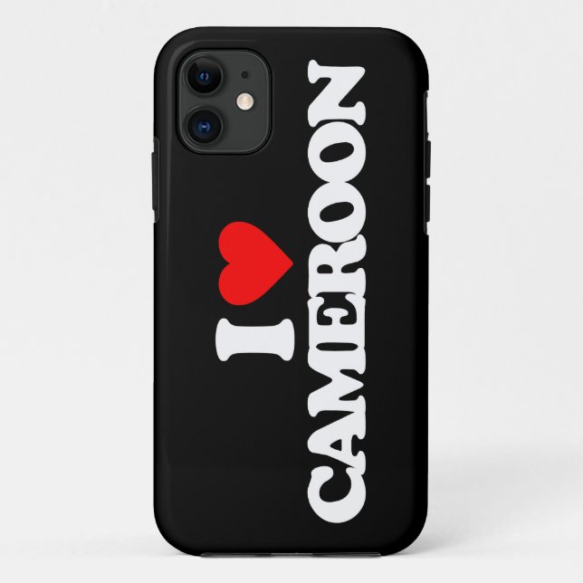 I LOVE CAMEROON Case-Mate iPhone CASE (Back)