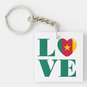 I love Cameroon Key Ring