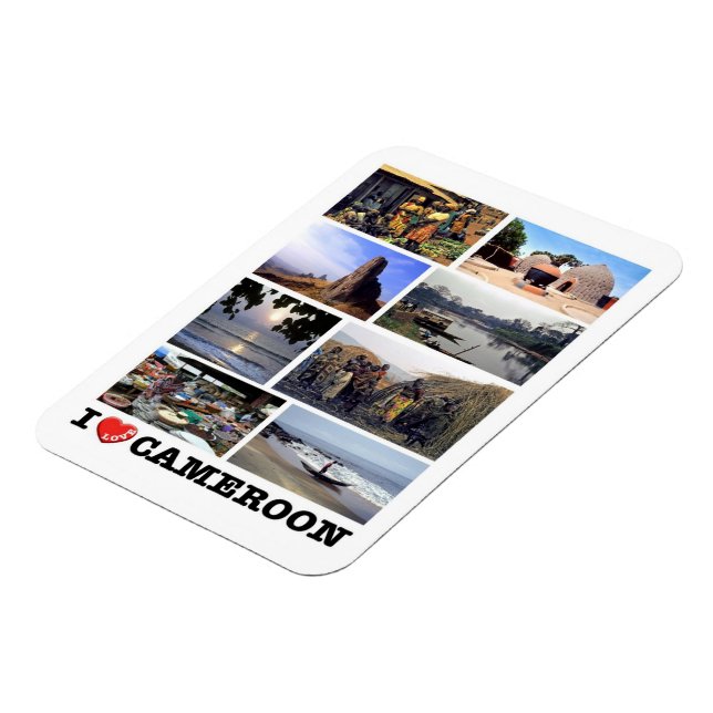 I LOVE Cameroon - Magnet (Left Side)