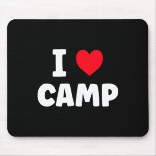 I Love Camp Summer Camp Glamping  Mouse Pad