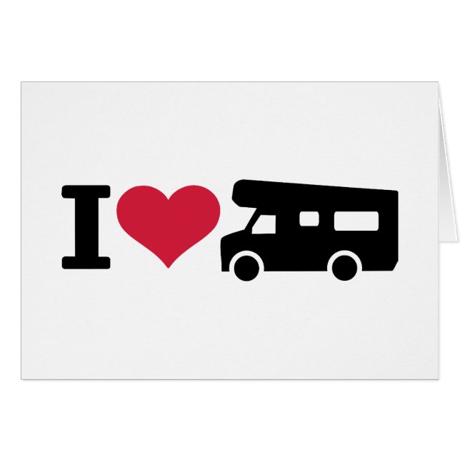 I love camping - camper (Front Horizontal)