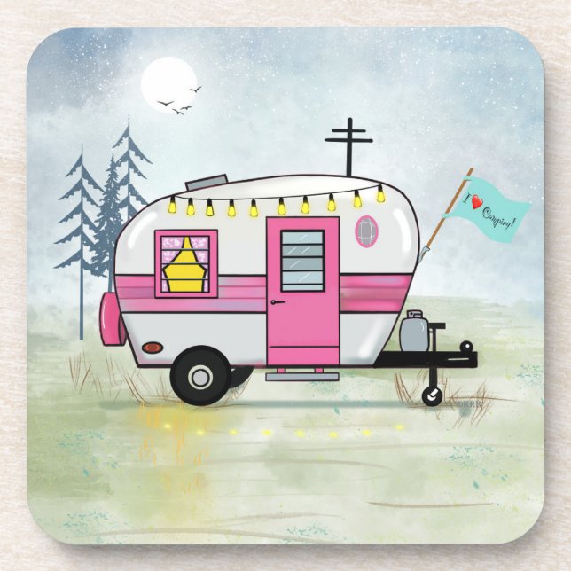 I Love Camping Coaster (Front)