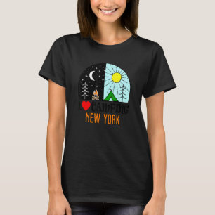 I Love Camping New York America Outdoors Nature Hi T-Shirt