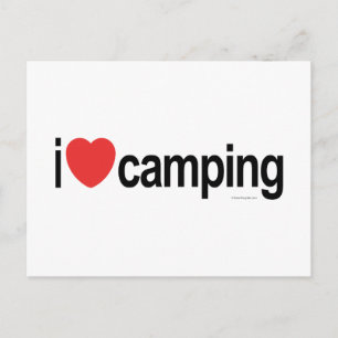 I Love Camping Postcard