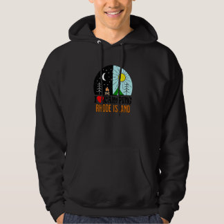 I Love Camping Rhode Island America Outdoors Natur Hoodie
