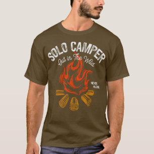 I Love Camping Solo Campers Campfire T-Shirt