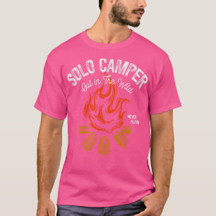 I Love Camping Solo Campers Campfire  T-Shirt