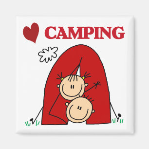 I Love Camping Tshirts and Gifts Magnet
