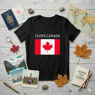 I love Canada. Canadian flag.  Tri-Blend Shirt