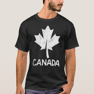 I Love Canada Canadian Flag Vintage Canadian Maple T-Shirt