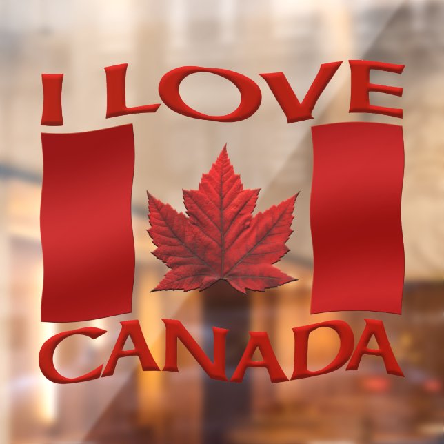 I Love Canada Decals Custom Canada Window Decal (Sheet 2)
