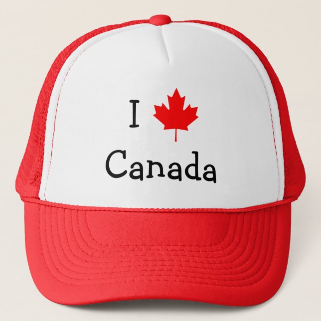 I Love Canada Hat (Front)