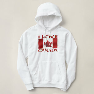 I Love Canada Hoodie Women's Canada Hoodie Jacket