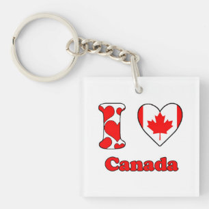 I love Canada Key Ring