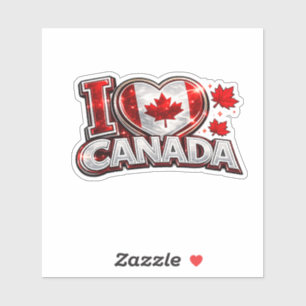 I Love Canada Patriotic Soccer Fan Canadian