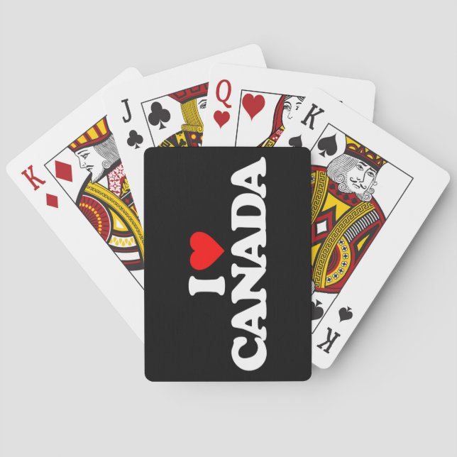 I LOVE CANADA PLAYING CARDS (Back)