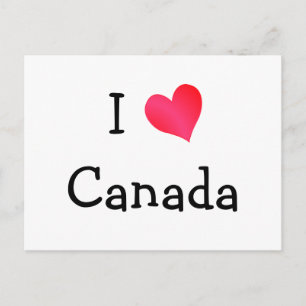 I Love Canada Postcard