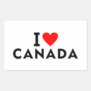 I love Canada Rectangular Sticker