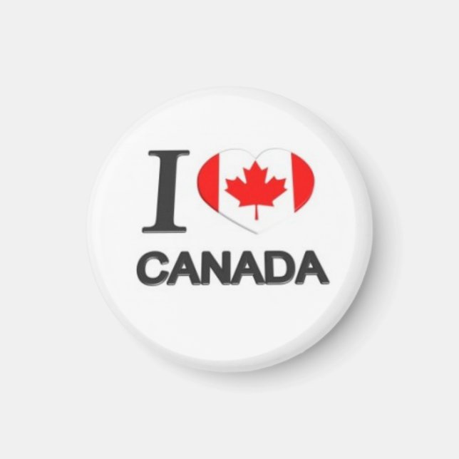 I Love Canada - Red Taco antitrump Trucker  Magnet (Front)
