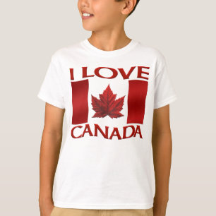 I Love Canada Shirt Kid's Souvenir Canada Shirt