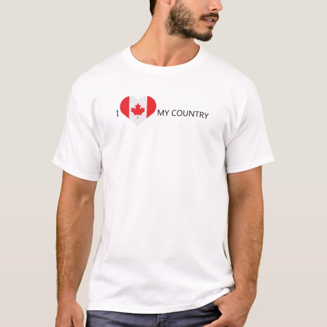 I Love Canada T-Shirt (Front)