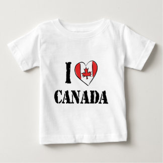 I Love Canada T Shirt Baby