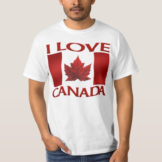 I Love Canada T-shirt Value Souvenir Canada Shirt (Front)