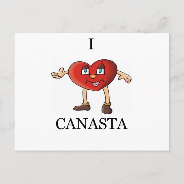 i love canasta postcard (Front)