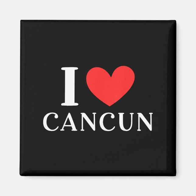 I Love Cancun Mexico Vacation _3  Magnet (Front)